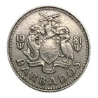 1981 Barbados 25 Cents Coin - Km  13