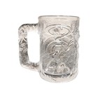 Mcdonalds Batman Forever Embossed Glass Mug cup 1995 Dc Comics  Set Of 4