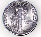 1944 P Mercury Dime Brilliant Uncirculated 90  Silver Coin Bu