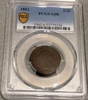 1803 Draped Bust Half Cent   Pcgs G 6   Excellent Original Problem Free Type