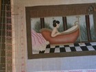 Handpainted Needlepoint - Woman In Bathtub By Sharon G  30  Started
