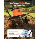Uimoso Corded Electric Garden Tiller  18-inch  13 5-amp Lawn Cultivator