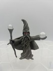 Spoontiques Pewter Wizard Figure Crystals 1985 With Staff Vintage Free Ship