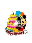 Disney Parks Mickey Mouse Cake Happy Birthday Pin In Presentation Box New