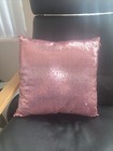Pink Glitter Sequin Pillow Case Throw Cushion Cover Home Sofa D  cor With Insert