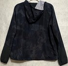 Adidas Climalite Women   s Medium Hooded Windbreaker Pullover Jacket Camo Black