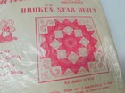 Vintage Aunt Martha s Broken Star Quilt 1152 Ready-cut Pieces Shades Of Pink M32