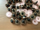 Vintage Lot Toy Teddy Bear Dolls Plastic Safety Eyes   Washers Pink