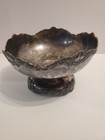 Vintage Antique Van Bergh Silver Plated Pedestal Bowl Dark Victorian 