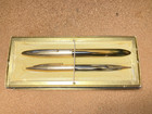 Sheaffer First Year Crest Balance Fountain Pen An Pencil Set In Box