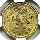 1863 F-120 434 B R-8 Ngc Ms 64 The Washington Token Civil War Token