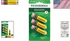 Stylish Yellow Pencil Erasers - Smudge Resistant  3 Pack For School   Office