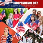 Pcs 250 Anniversary Usa Flag 12 X 18 Inch American Handheld Flags On Stick 225