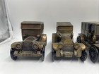 Vintage Lot Of 7 Banthrico Metal Car Coin Banks 1974 Diecast Collectible