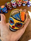 Day Of The Dead Sugar Skull Calavera De Dia De Muertos Ceramic Mexican Skull