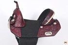 68hs Hilason Western Horse Treeless Trail Barrel American Leather Saddle