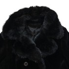 Vintage Women s Ilgwu Union Made 1970 s Mid-length Black Faux Fur Coat Jacket