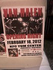 Van Halen 2012 Tour Promo Concert Flyers posters Lot Of 3 W  Tour Dates