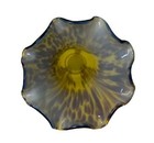 Tulip Lily Flower Glass Lamp Shade -terra Cottage Speckled Amber 1 44  Od  1  Id