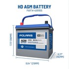 Polaris 4081855 Heavy Duty Agm Battery Sealed Xpedition Rzr Ranger General Xp