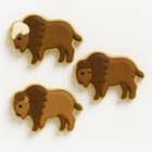 Mini Buffalo Bison 2   Cookie Cutter Metal Western Animal Birthday Party