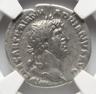 Hadrian 117-138 Ad  Roman Empire Ar Silver Denarius Coin Ancient Rome  Ngc Ch F