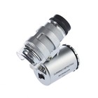 Pocket 60x Magnifier Microscope Jeweler Loupe Lens Magnifying Glass Led Uv Light