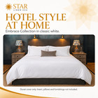 Duvet Cover Embrace Collection 100  Supima Cotton Hotel Bedding White Full Size