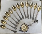    antique French Sterling Silver Vermeil Tea Set Gregoire Cordonnier Paris Cased   