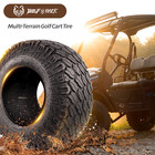 Set Four 23x10r14 Golf Cart Tires 4 Ply Multi-terrain With Superior Traction