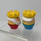 Little Tikes Toddle Tots King Queen Chunky People Red Blue Figures Yellow Crowns