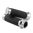 1 Inch 25mm Motorcyclegrips Cable Throttle Hand Grips For Harley Touring Chrome