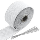 2  X 16 Ft Motorcycle Exhaust Heat Wrap Roll  Exhaust Manifold Heat Wrap White
