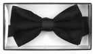 100  Silk Bowtie Solid Black Color Mens Bow Tie For Tuxedo Or Suit