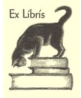 Vtg Antioch Cat Bookplates Lot 7 Ex Libris Black Cat Books Reader New Old Stock