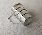Vintage 1930 s Art Deco Silver Plated Napier  Cocktail Shaker  Companion Jigger