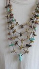 Vintage Navajo Native American Fetish 5 Strand 26   Necklace 74 Carved Animals