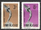 Uruguay Scott  c182-c190   c192 Airmail Stamps Xf s Mint Very Lightly Hinged