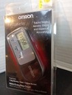 Omron Hj-321 Black Pedometer Step Counter Distance Calories   Clip-on Holder New