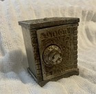 Antique Kenton Brand Cast Iron Combination Safe  union Bank  Coin Bank