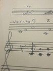 The Who John Entwistle Early 70s Draft Untitled Handwritten Music W coa