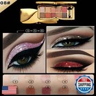 Gold Eye Shadow Eyeshadow Palette Shimmer - 10 Colors Sparkly Eyeshadow Glitt