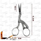 3 5  Silver Plated Embroidery Scissors Sewing Shears Bird Design