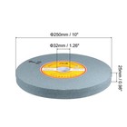 10-inch Bench Grinding Wheels Green Silicon Carbide Gc 80 Grits Grinding Tools