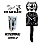 Classic Black Kit Cat Clock 15 5  Free Battery Usa Made Official Kit-cat Klock