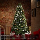 Open Box - 9 Ft Spruce Hinged Artificial Christmas Tree With Foldable Stand