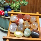 Natural Mixed Color Tumbled Agate Crystal Healing Stone Decor Specimen A7536