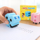 Goldenegg Math Teacher 4-in-1 Stamp Roller For Kids Ages 5-10  pink 
