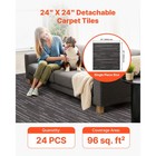 Uimoso Reusable Carpet Tiles 20x20 24x24 Inch  16 24 Pcs Modular Rug Squares