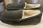 Koolaburra By Ugg Tipton Men   s Slippers Gray Suede Sherpa Lined Us Size 8 New
